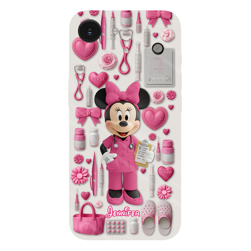 Nursing Is A Work Of Heart - Personalized Nurse Full Print Phone Case