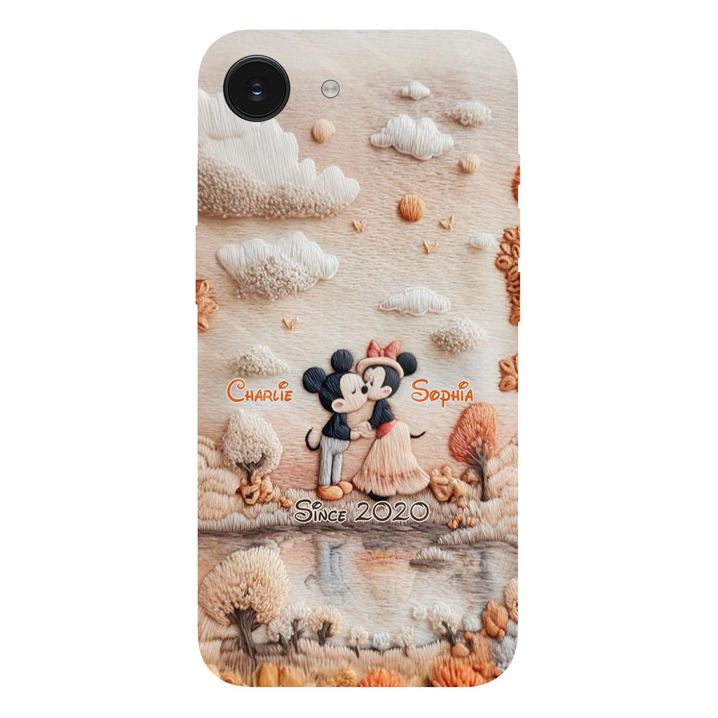 Magical Fall By The Lake - Personalized Mouse Full Print Phone Case