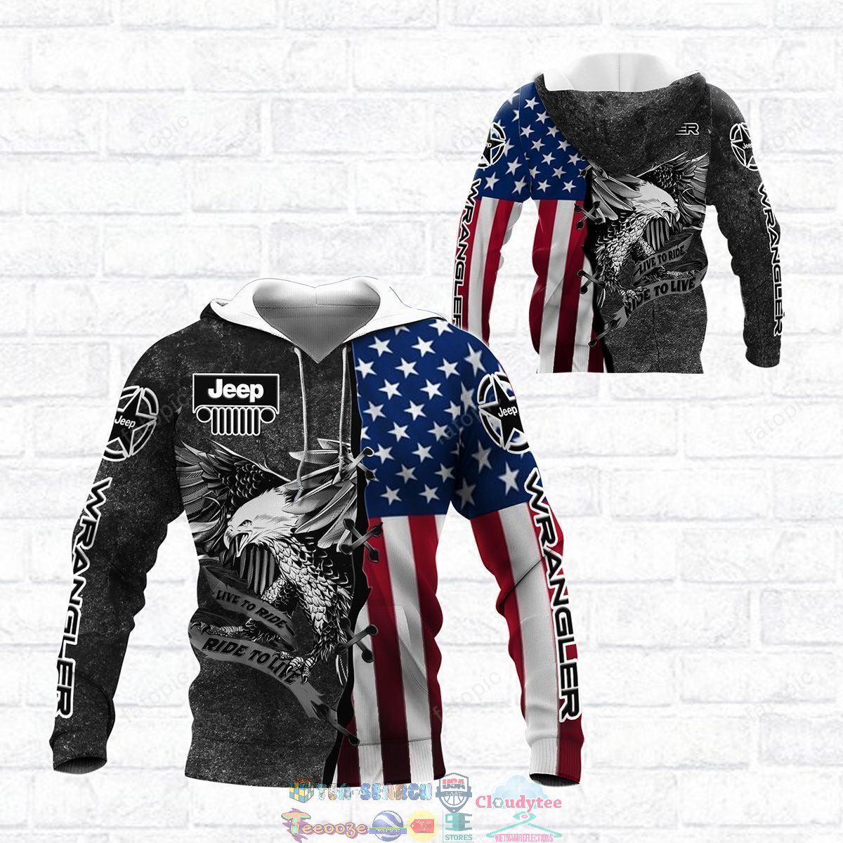 Eagle American Flag Car All Over Shirts 0523