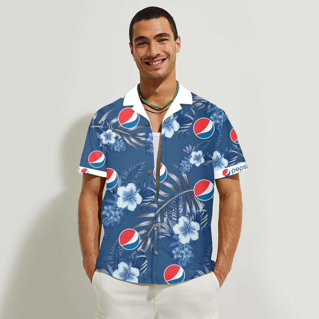 Tropical - Blue Soft Drink Hawaiian Shirt 0323