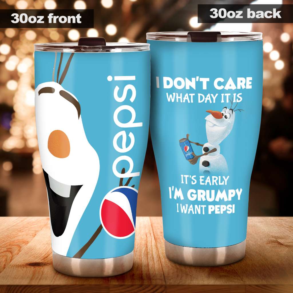 It's Early I'm Grumpy - Blue Soft Drink Tumbler 0323