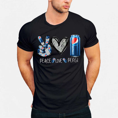 Peace Love Blue Soft Drink T-shirt and Hoodie 0223