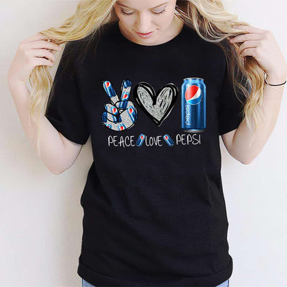 Peace Love Blue Soft Drink T-shirt and Hoodie 0223