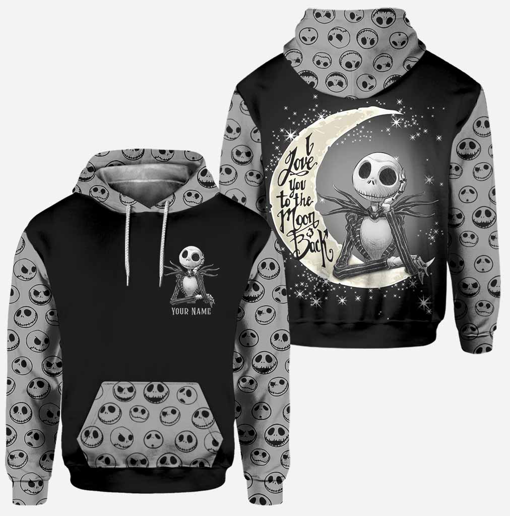 I Love You To The Moon And Back - Personalized Nightmare Hoodie And Leggings