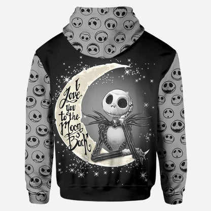 I Love You To The Moon And Back - Personalized Nightmare Hoodie And Leggings