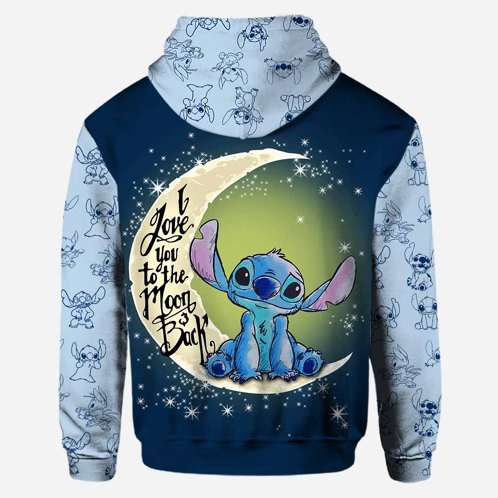 I Love You To The Moon And Back - Personalized Hoodie and Leggings