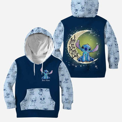 I Love You To The Moon And Back - Personalized Hoodie and Leggings