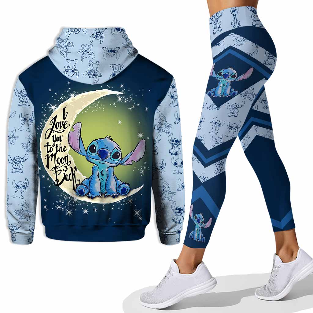 I Love You To The Moon And Back - Personalized Hoodie and Leggings