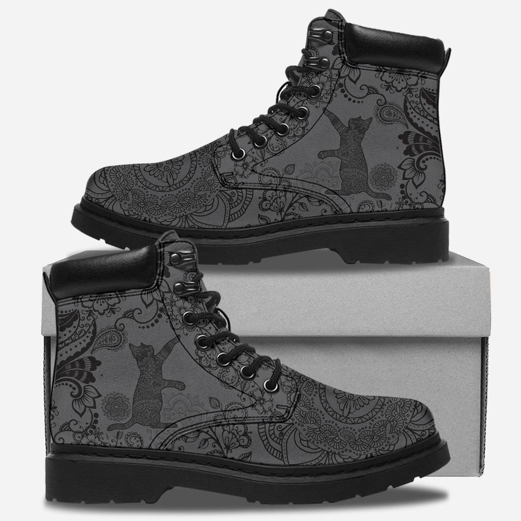 Cat Lover Black Cat All Season Boots 0622