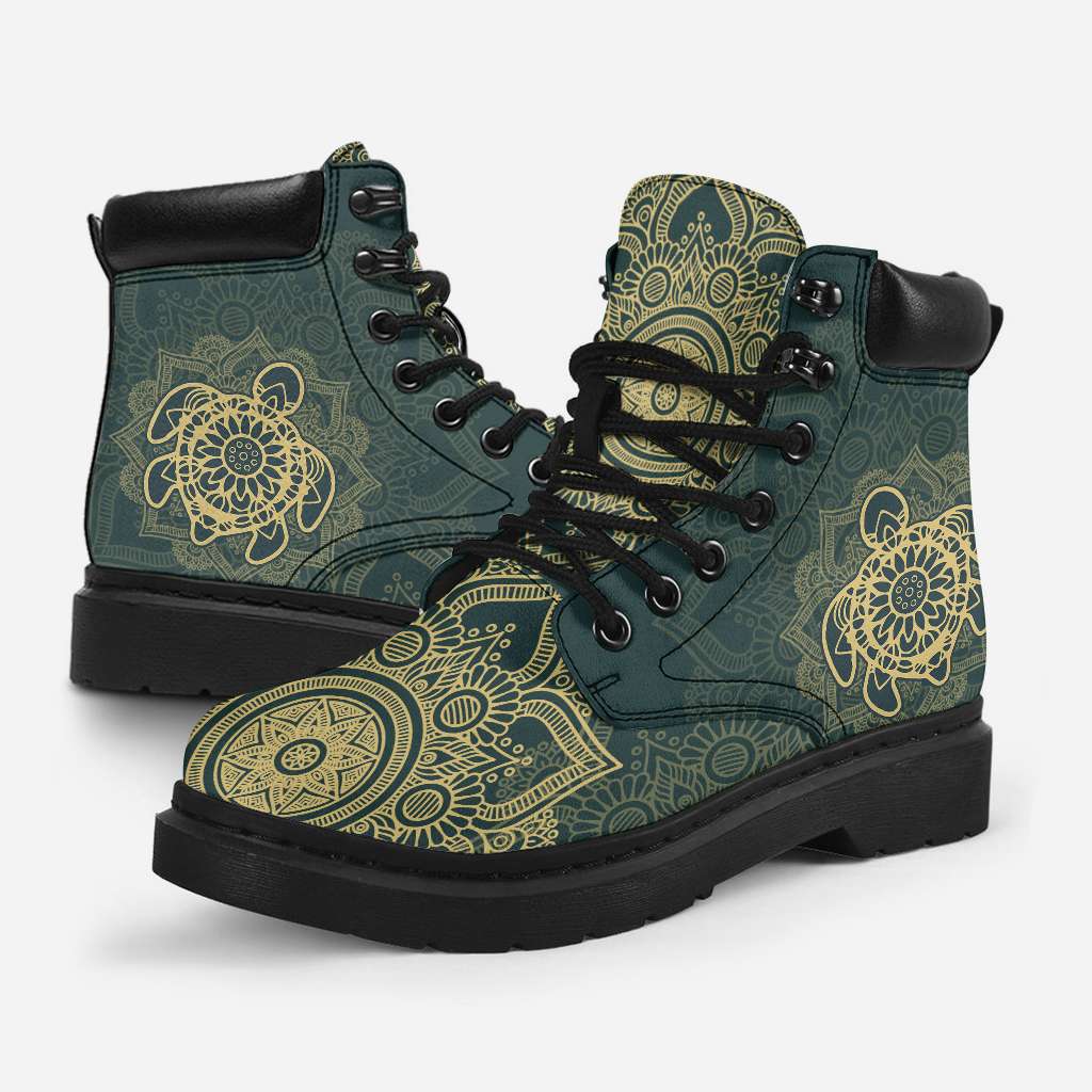 Sea Turtle Mandala Turtle All Season Boots 0622