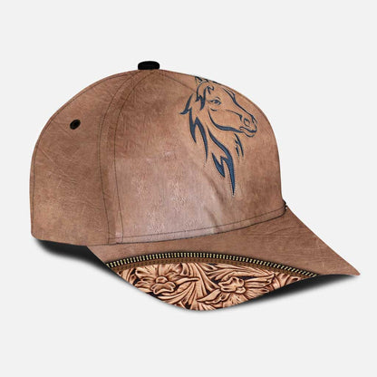 Horse Leather Pattern Print Horse Classic Cap 0622