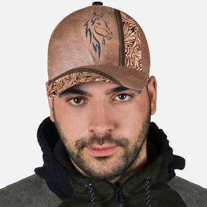 Horse Leather Pattern Print Horse Classic Cap 0622