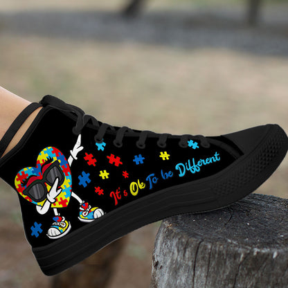 Choose Kind Autism Awareness High Top Shoes 0622