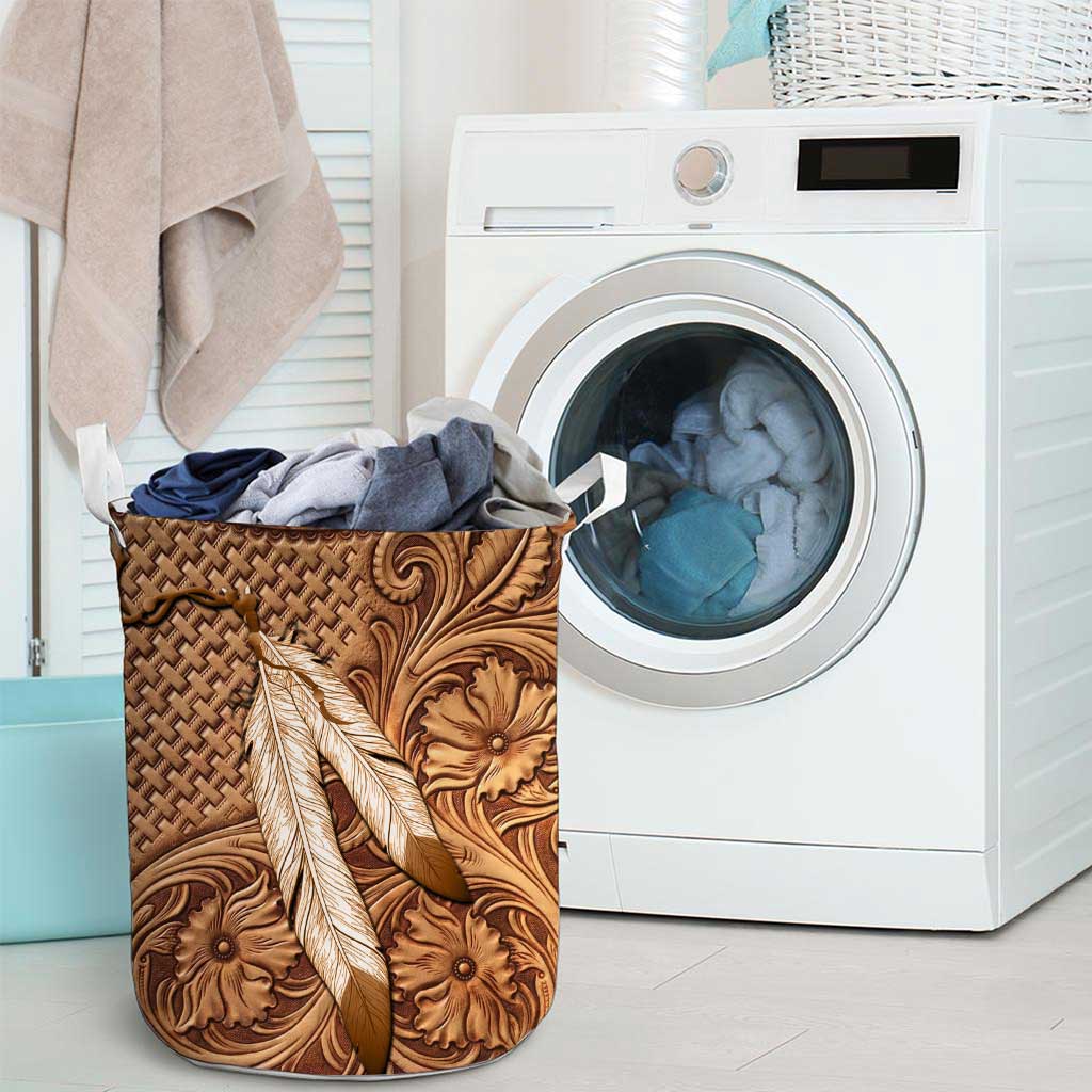 Native American India Feather American Indian Laundry Basket 0622