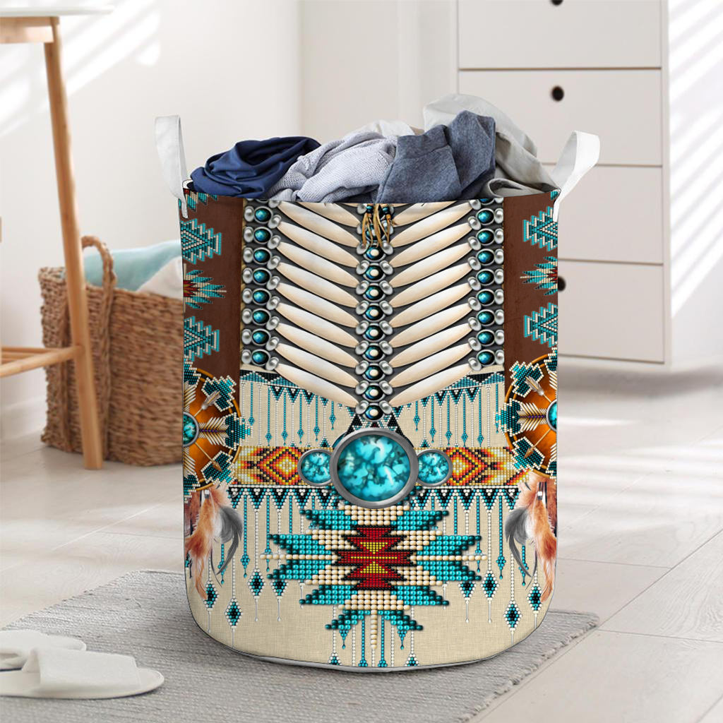 Native American American Indian Laundry Basket 0622