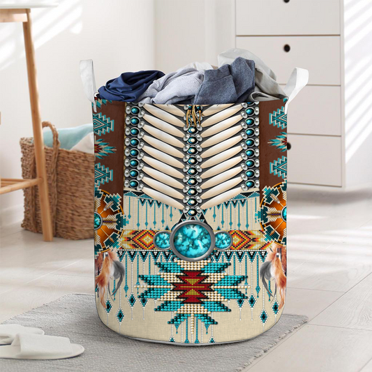 Native American American Indian Laundry Basket 0622