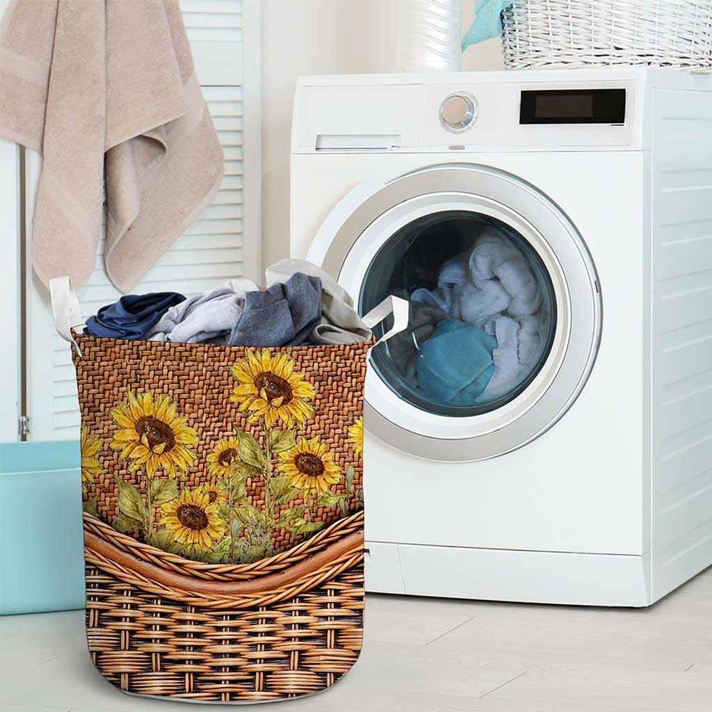 Sunflower Basket Sunflower Laundry Basket 0622