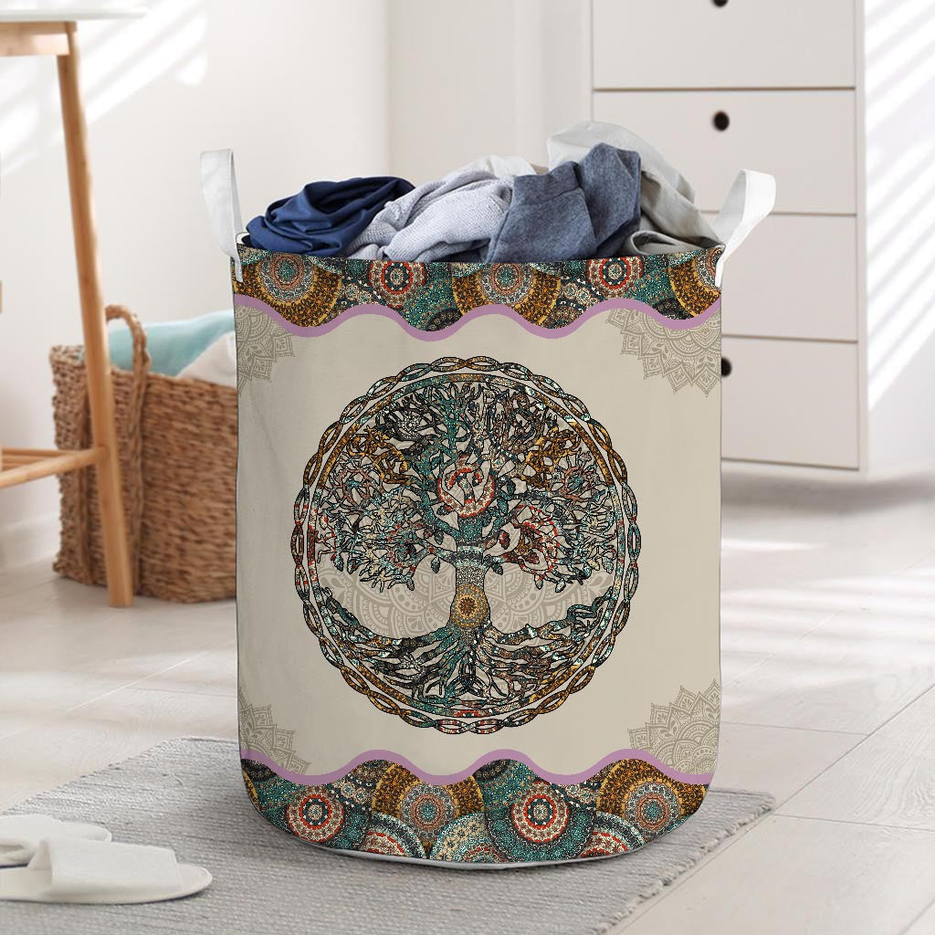 Yoga Mandala Yoga Laundry Basket 0622