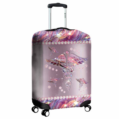 Nurse Life Metal Pattern Print Luggage Cover Nurse Luggage Cover 0622