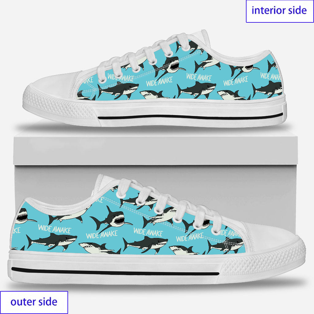 Wide Awake Shark Low Top Shoes 0622