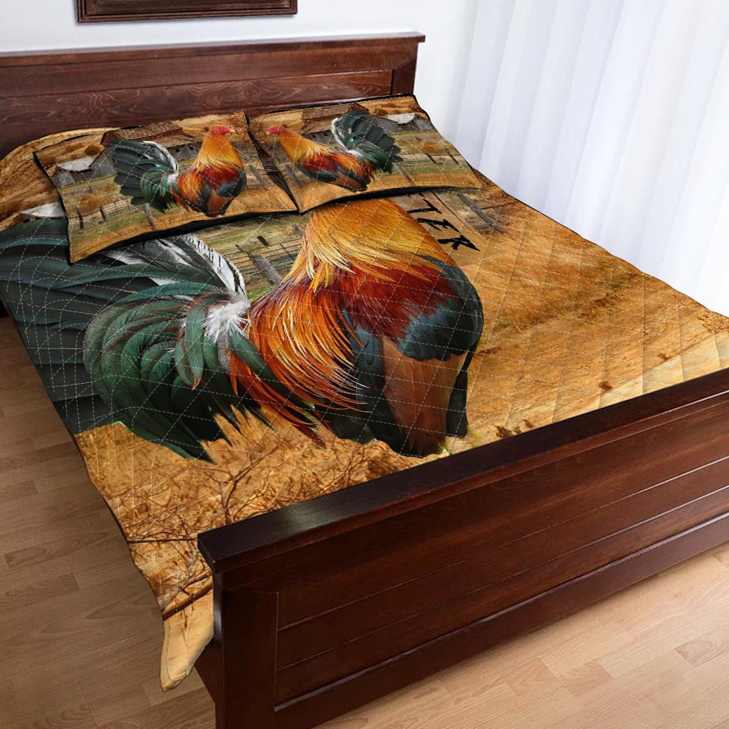 Rooster Chicken  Quilt Set 0622