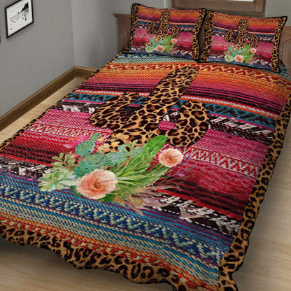 Leopard Cactus Cactus  Quilt Set 0622