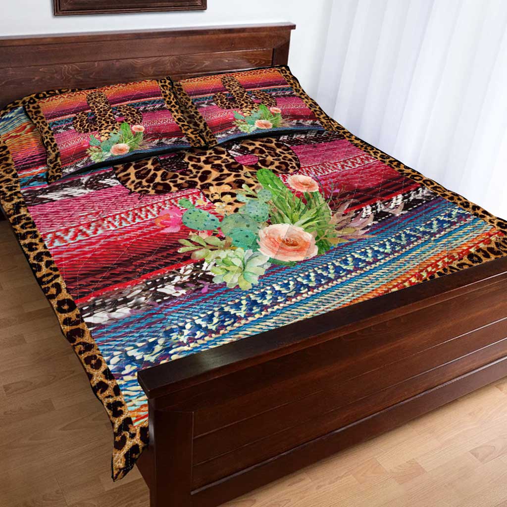 Leopard Cactus Cactus  Quilt Set 0622