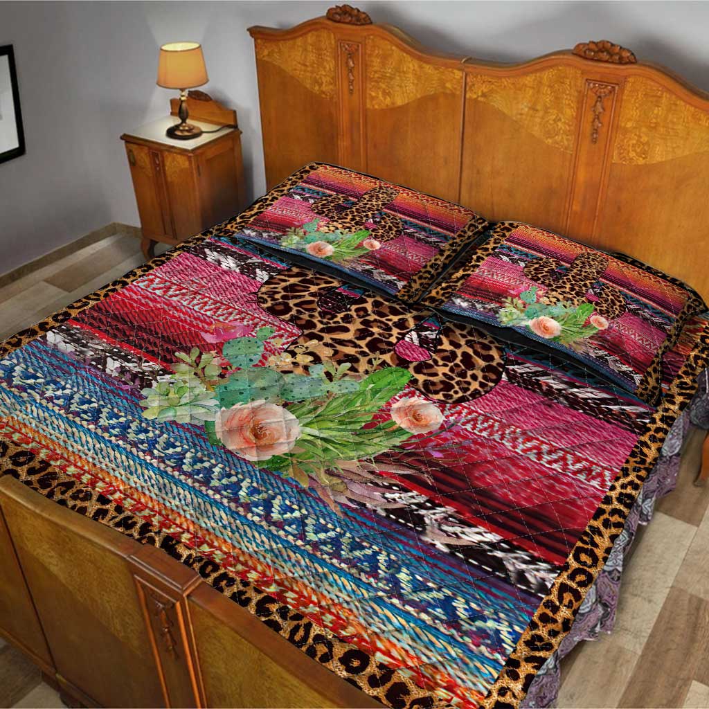 Leopard Cactus Cactus  Quilt Set 0622