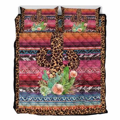 Leopard Cactus Cactus  Quilt Set 0622