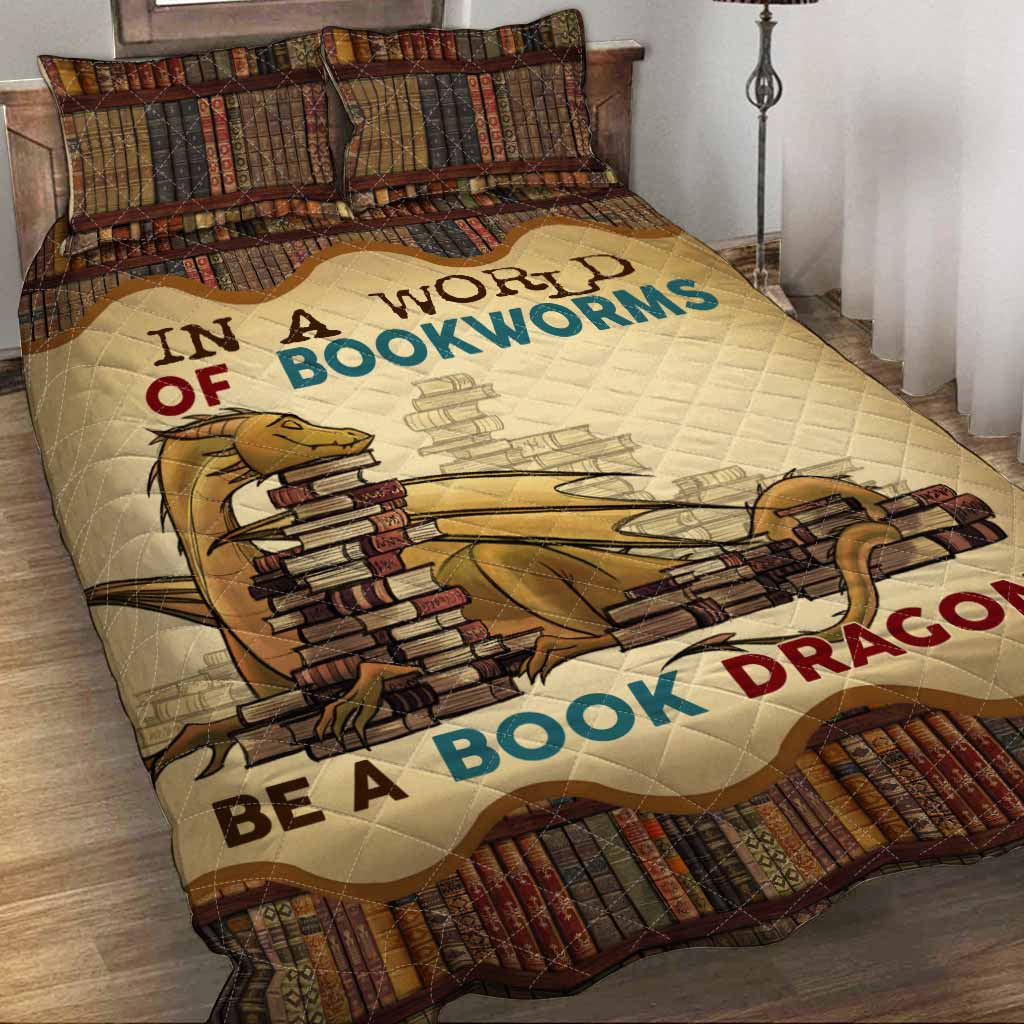 Book Dragon Dragon Quilt Set 0622