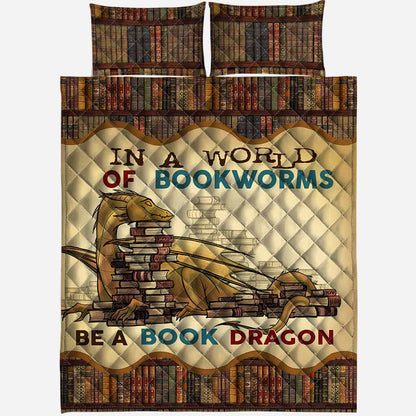 Book Dragon Dragon Quilt Set 0622