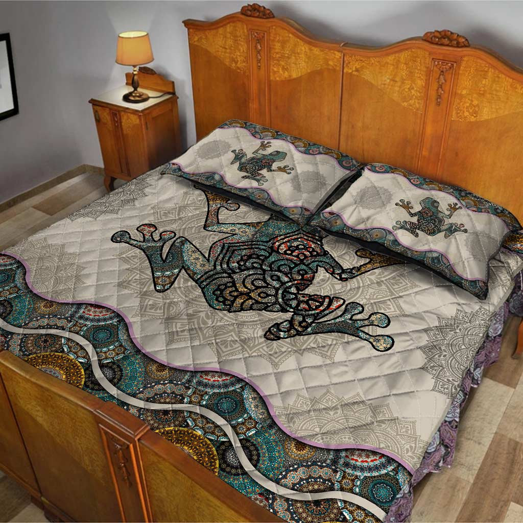 Love Frogs Frog Quilt Set 0622