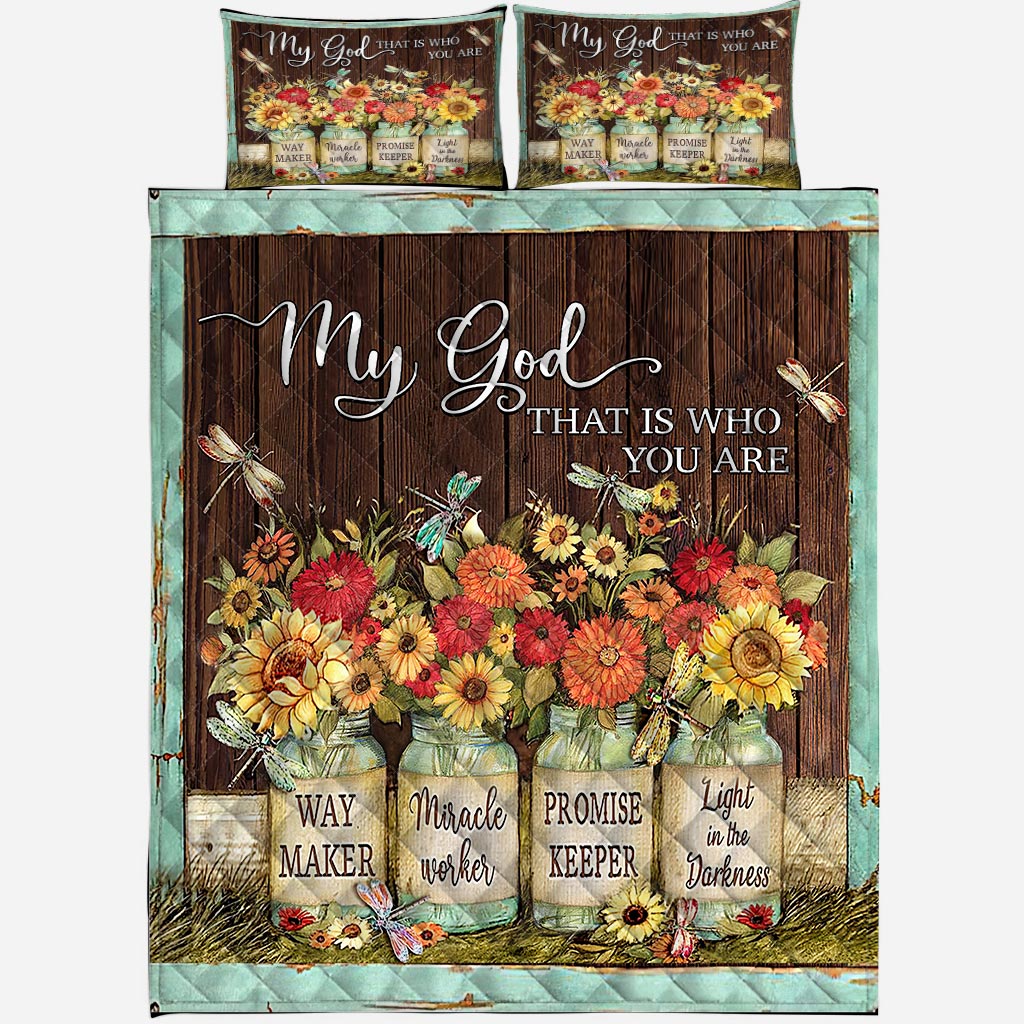 My God Christian Quilt Set 0622