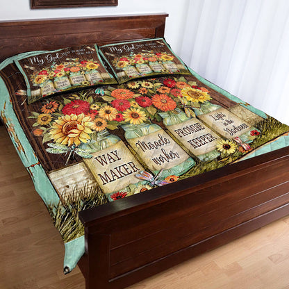 My God Christian Quilt Set 0622