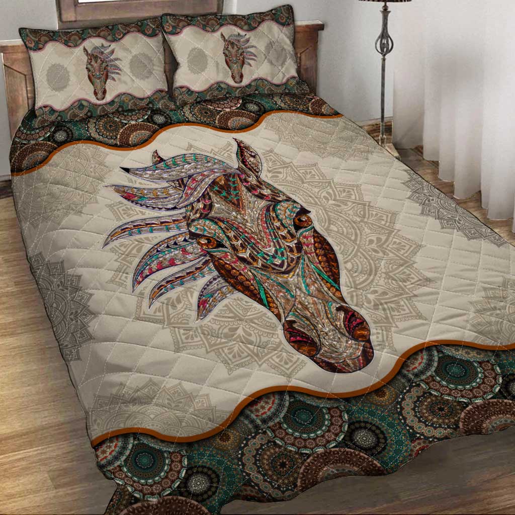 Love Horses Horse Quilt Set 0622