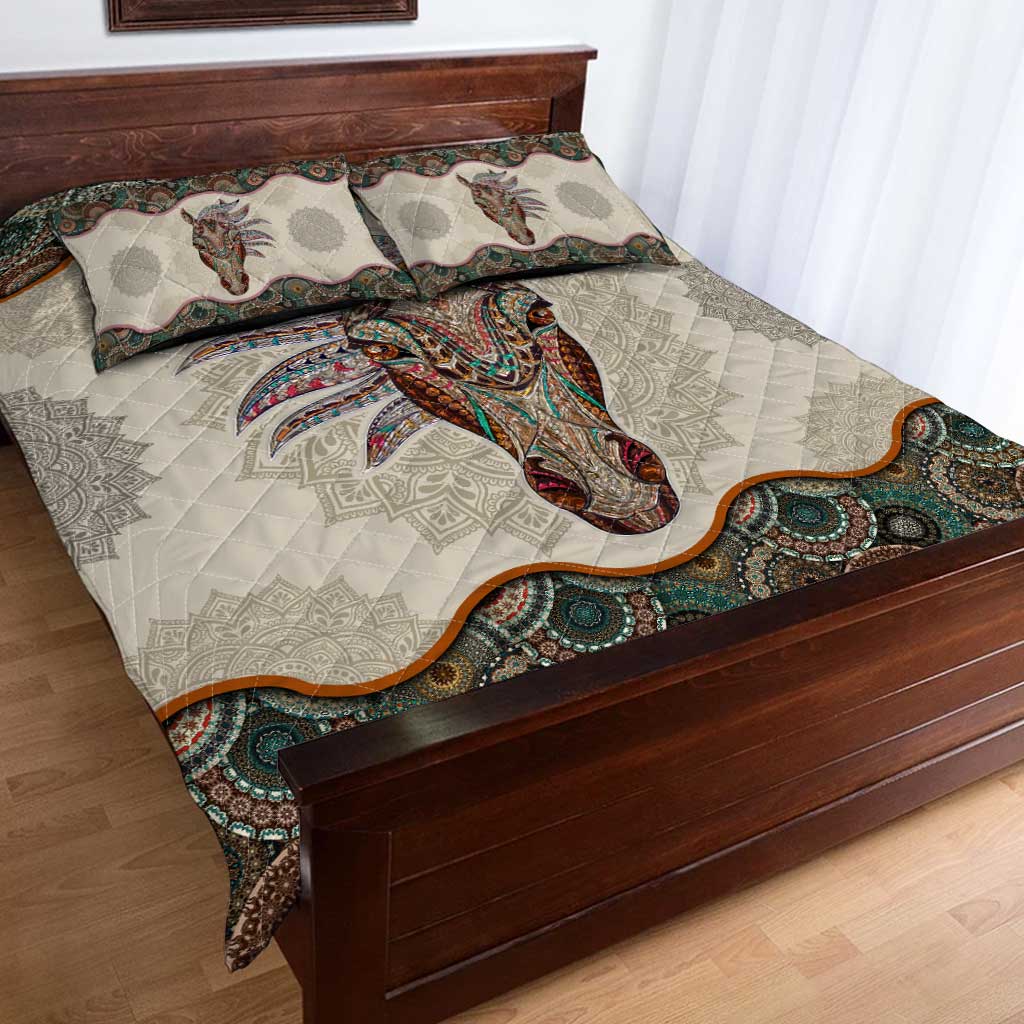 Love Horses Horse Quilt Set 0622