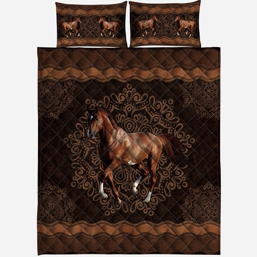 Horse Mandala Horse Quilt Set 0622