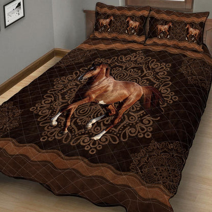 Horse Mandala Horse Quilt Set 0622