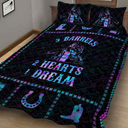 Two Hearts One Dream Horse Quilt Set 0622