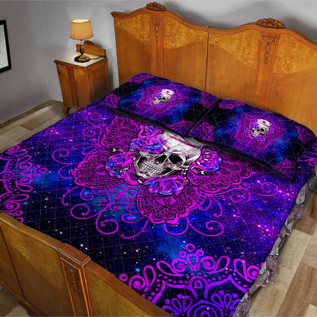 Skull Nurse Nurse Quilt Set 0622