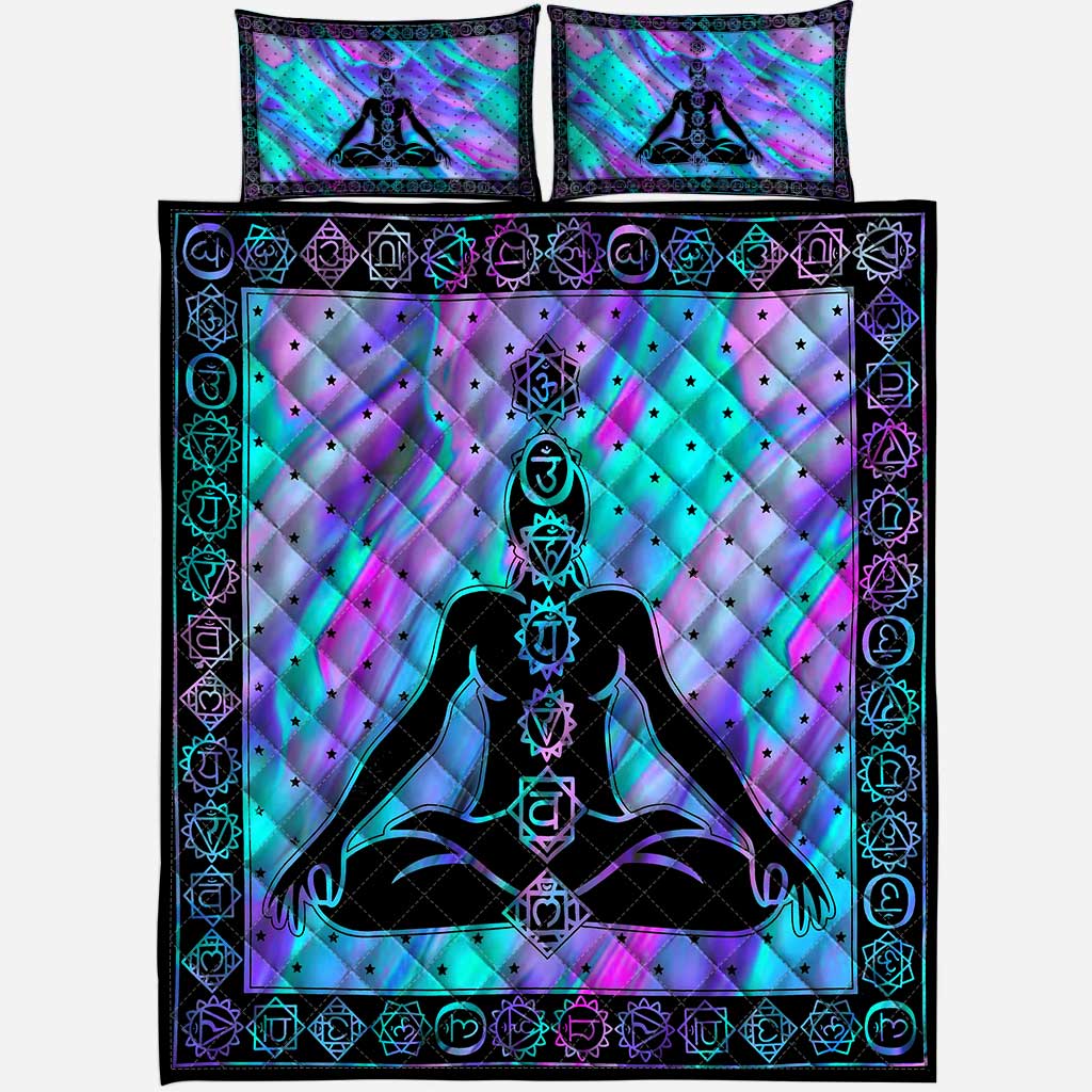 Seven Chakra Yoga  Quilt Set 0622