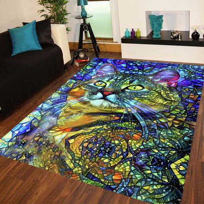 Colorful Cat Cat Rug 0622