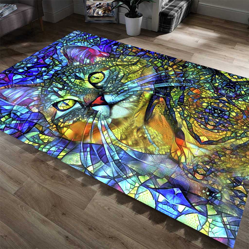 Colorful Cat Cat Rug 0622