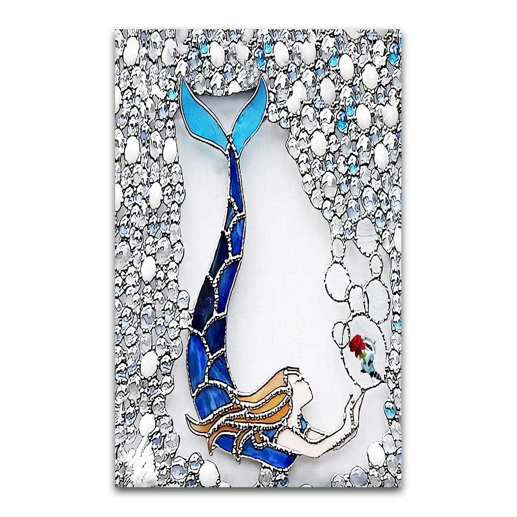 Swimming Mermaid Mermaid Rug 0622