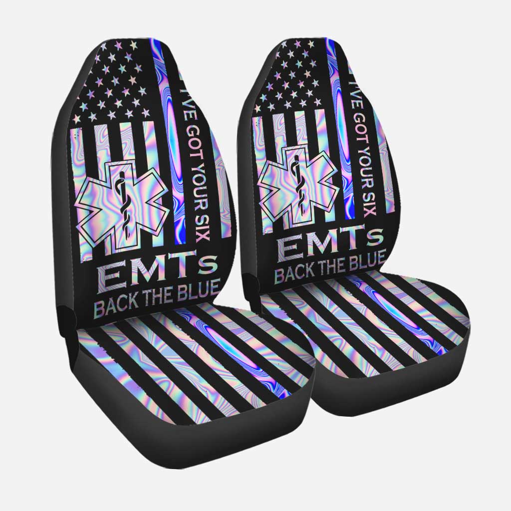 Emts Back The Blue EMT Seat Covers 0622