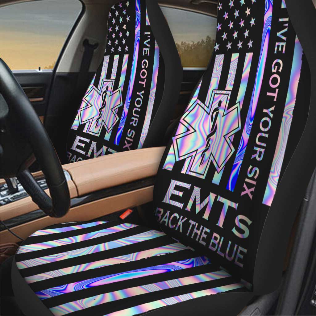 Emts Back The Blue EMT Seat Covers 0622