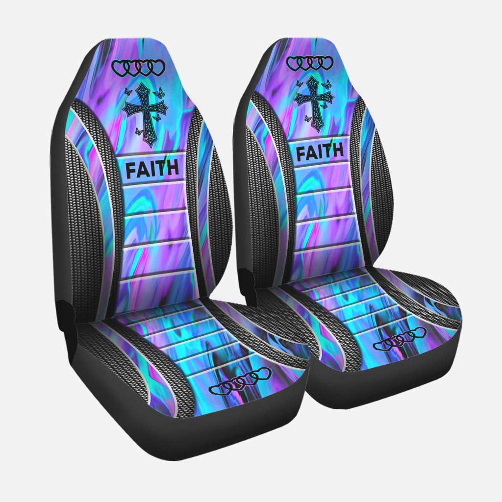 Butterfly Cross Christian Seat Covers 0622