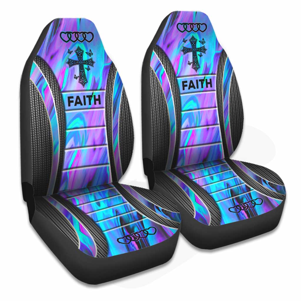 Butterfly Cross Christian Seat Covers 0622