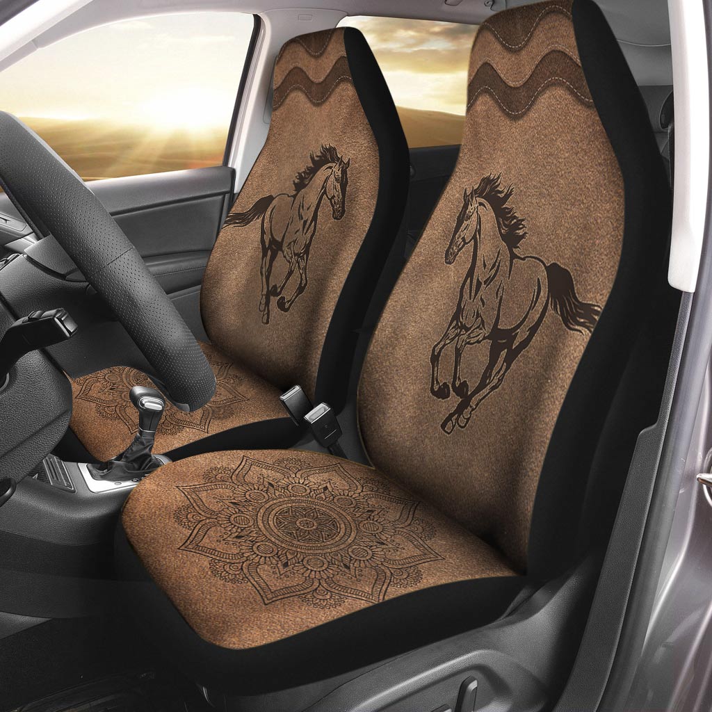 Horse Leather Pattern Print Horse Seat Covers 0622