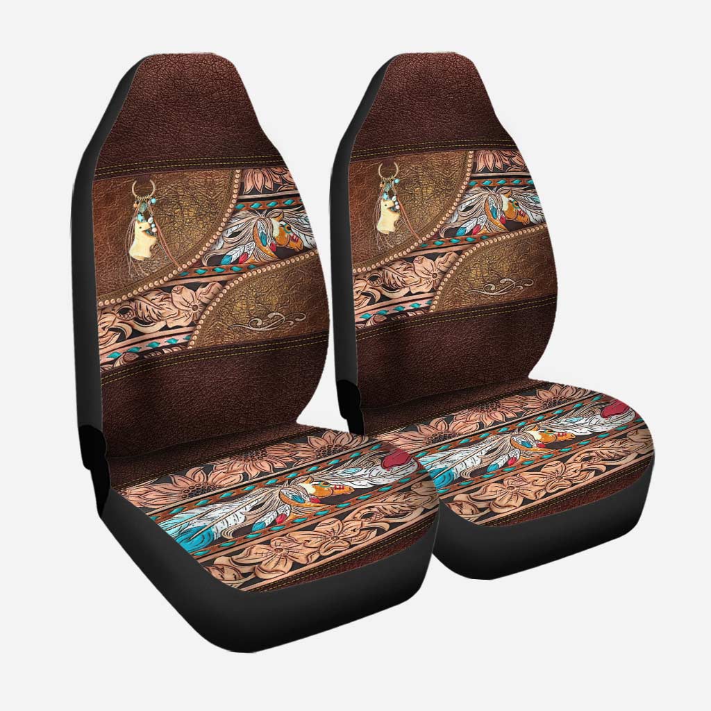 Horse Leather Pattern Print Tote Horse Seat Covers 0622